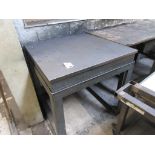Metal surface table