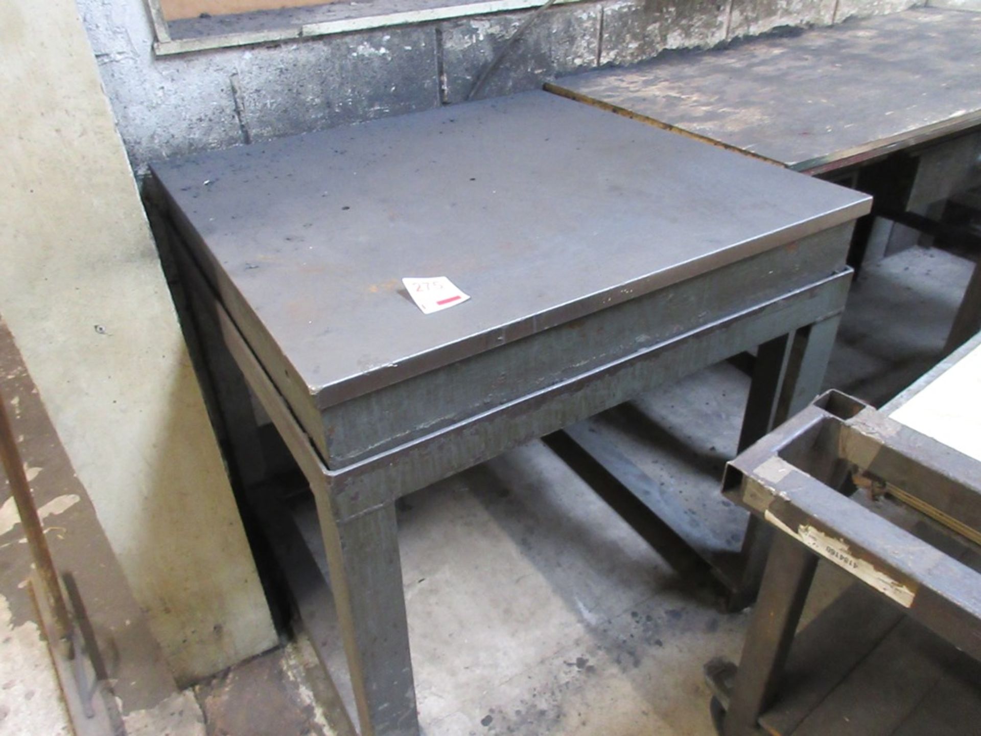 Metal surface table