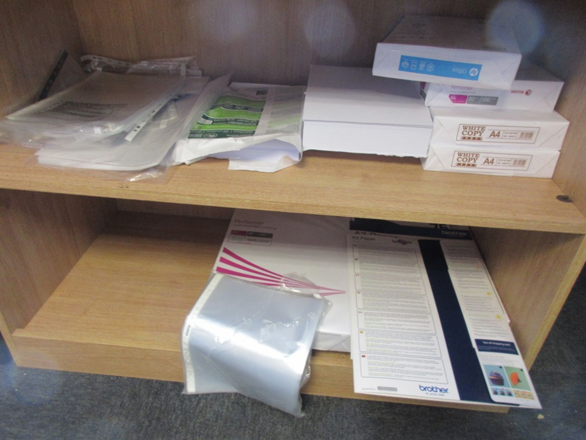 Office sundries including laminator, hole punches, printer inks, staples, FM Falcon A4 plain paper - Image 3 of 4