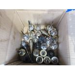 Box of assorted tool holders & bits