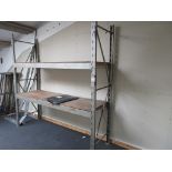 Bay of adjustable boltless racking approx. 2440 x 720mm x height 2440mm and assorted tower scaffol