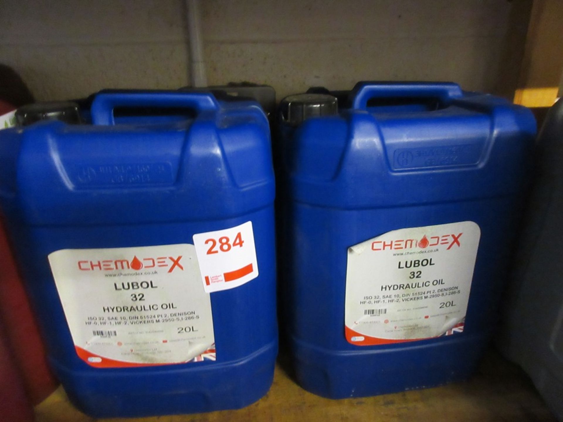 Chemodex Lubol 32 hydraulic oil, 2 x 20 litre