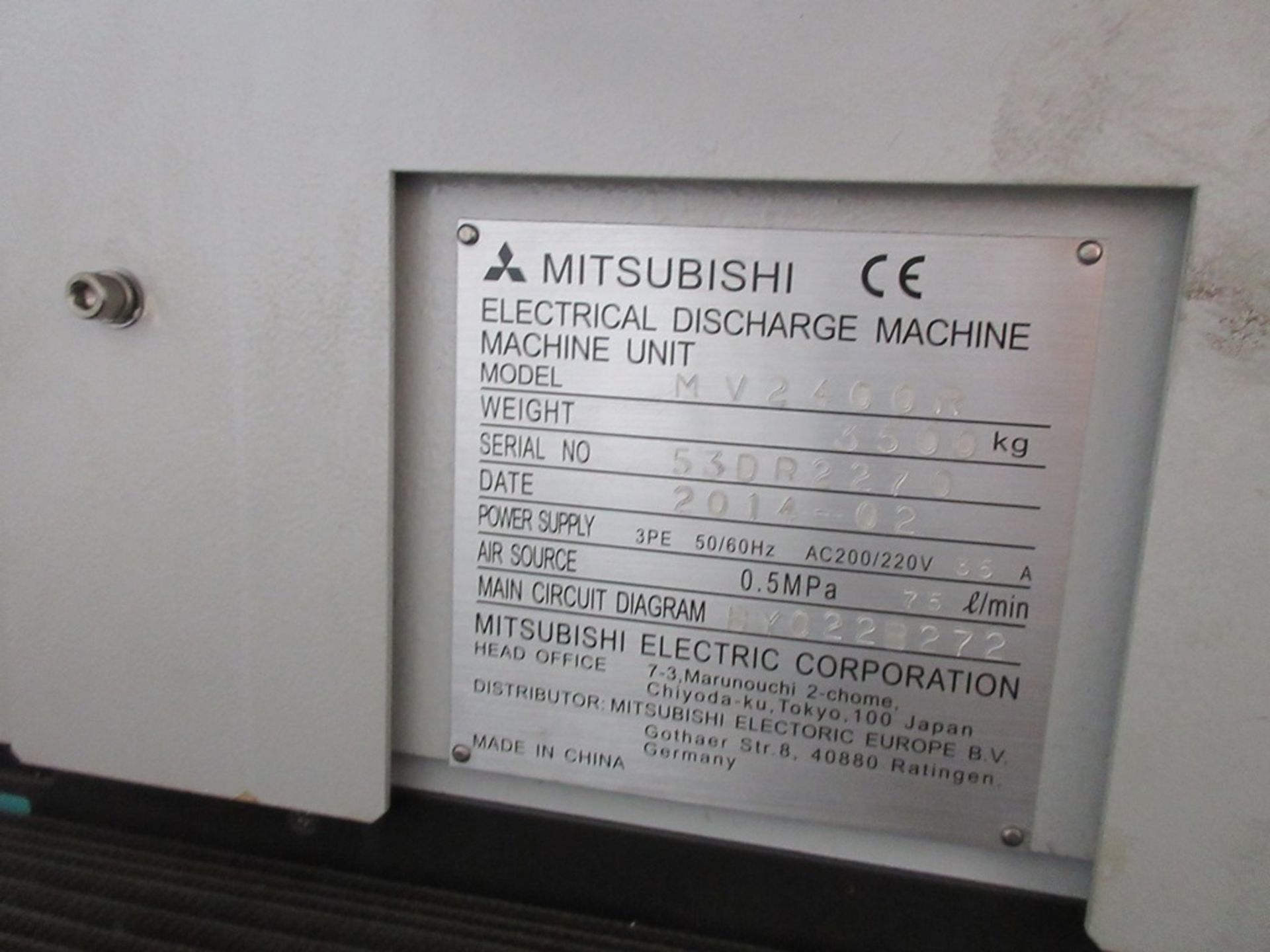 Mitsubishi MV2400R CNC wire eroder (2014) - Image 6 of 9
