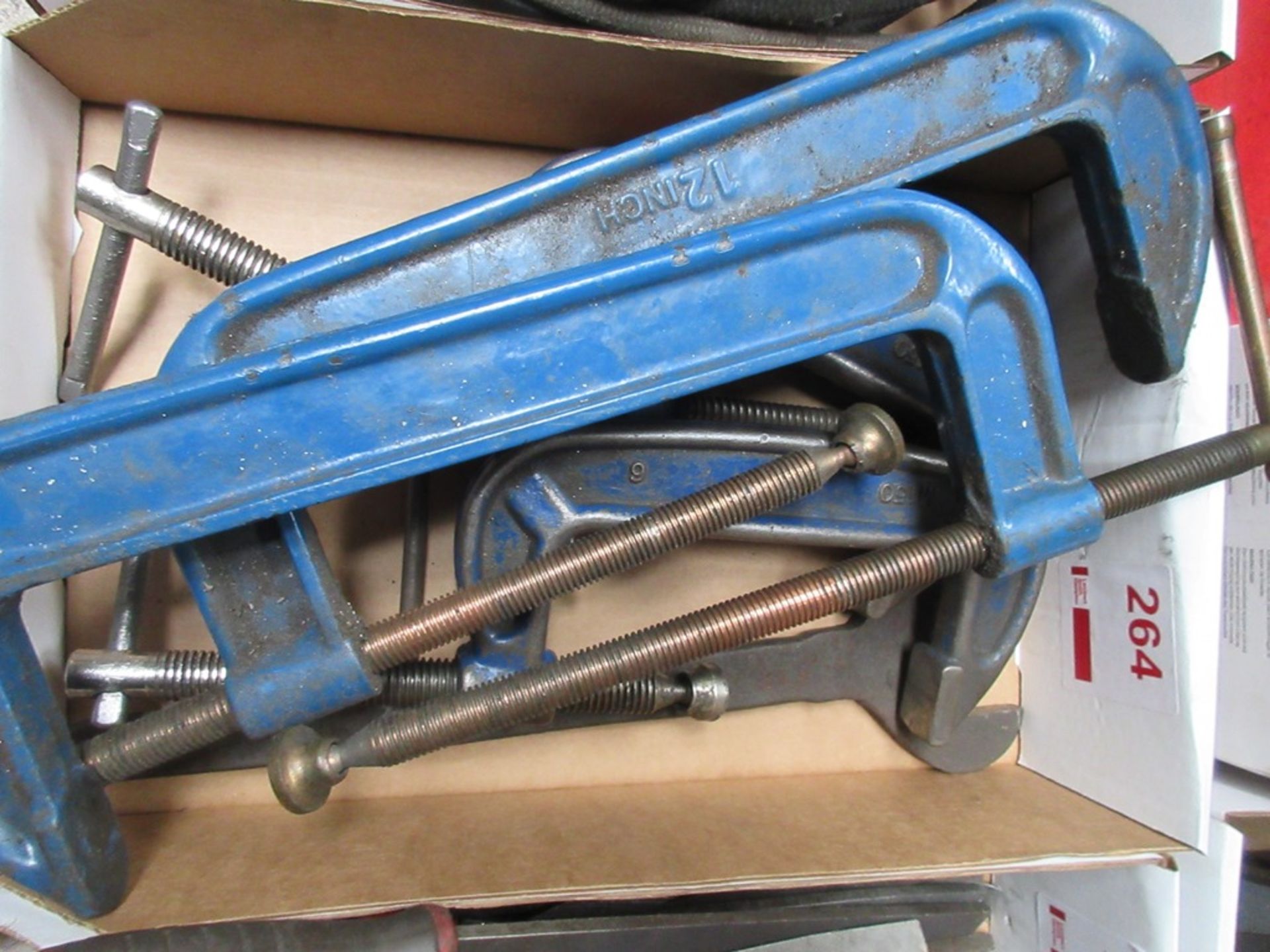 Assorted size 'G' clamps
