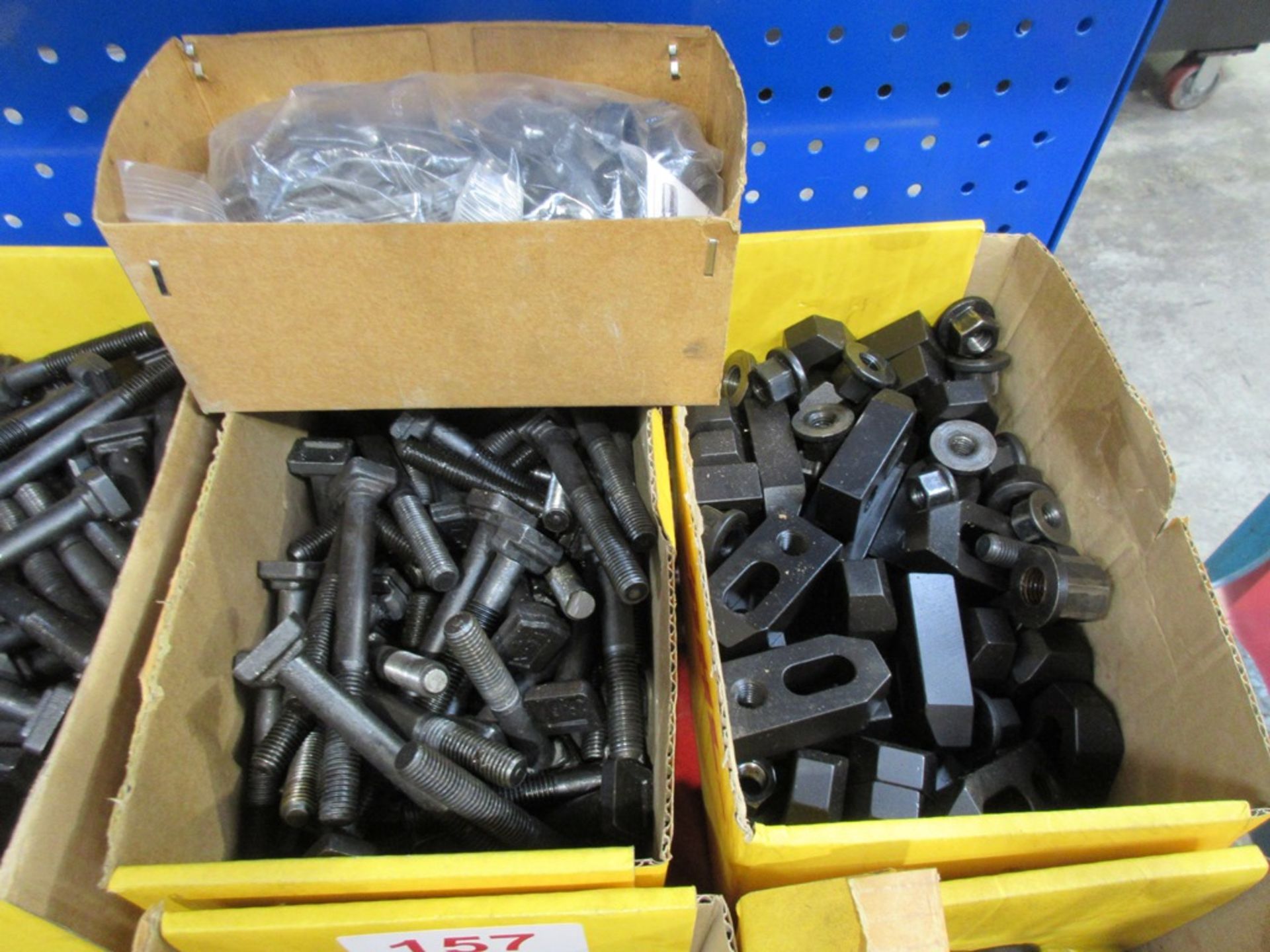 Seven boxes of assorted nuts, bolts & clamps - Image 3 of 7