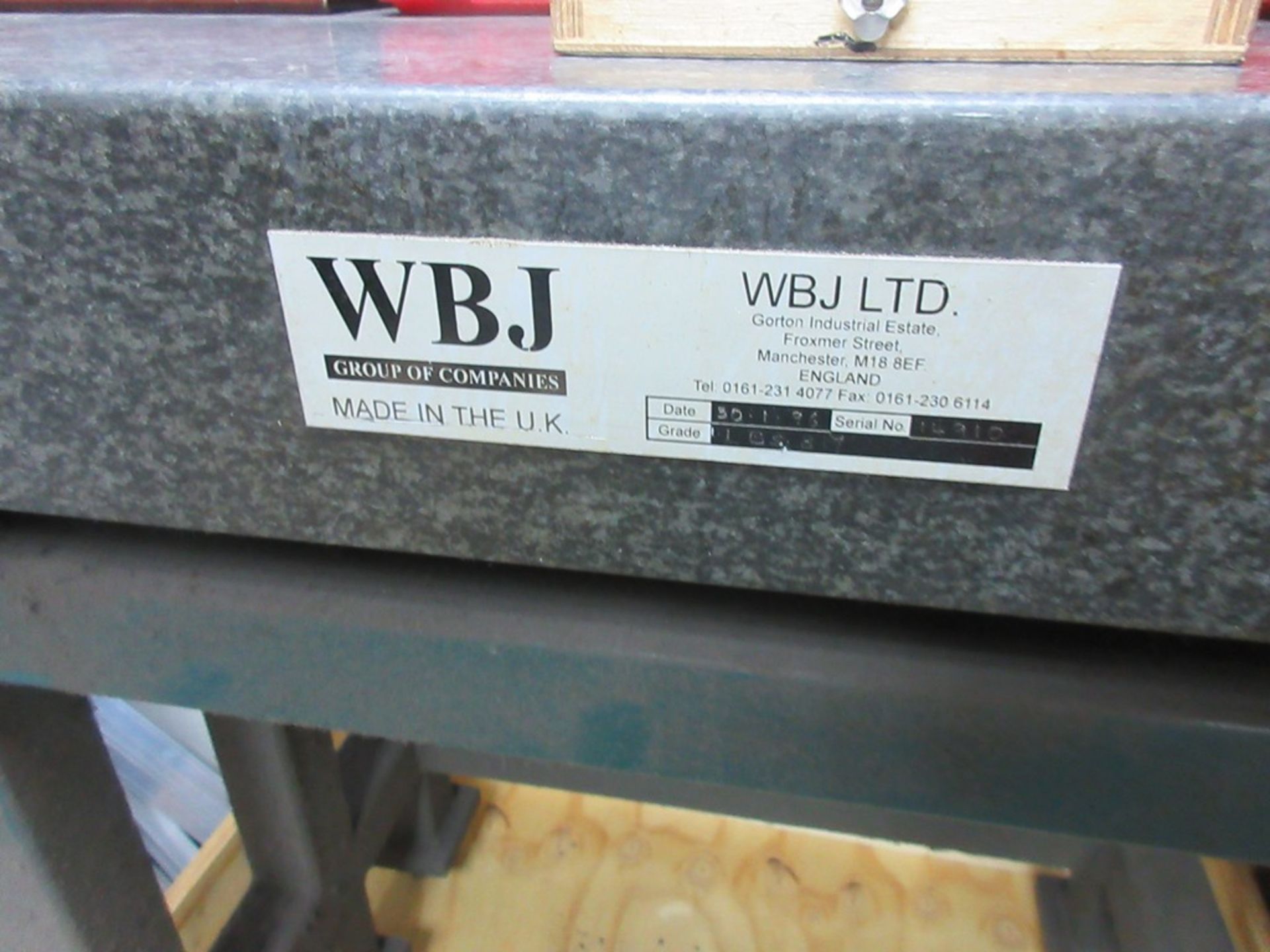 WBJ Ltd Granite surface table - Image 2 of 3