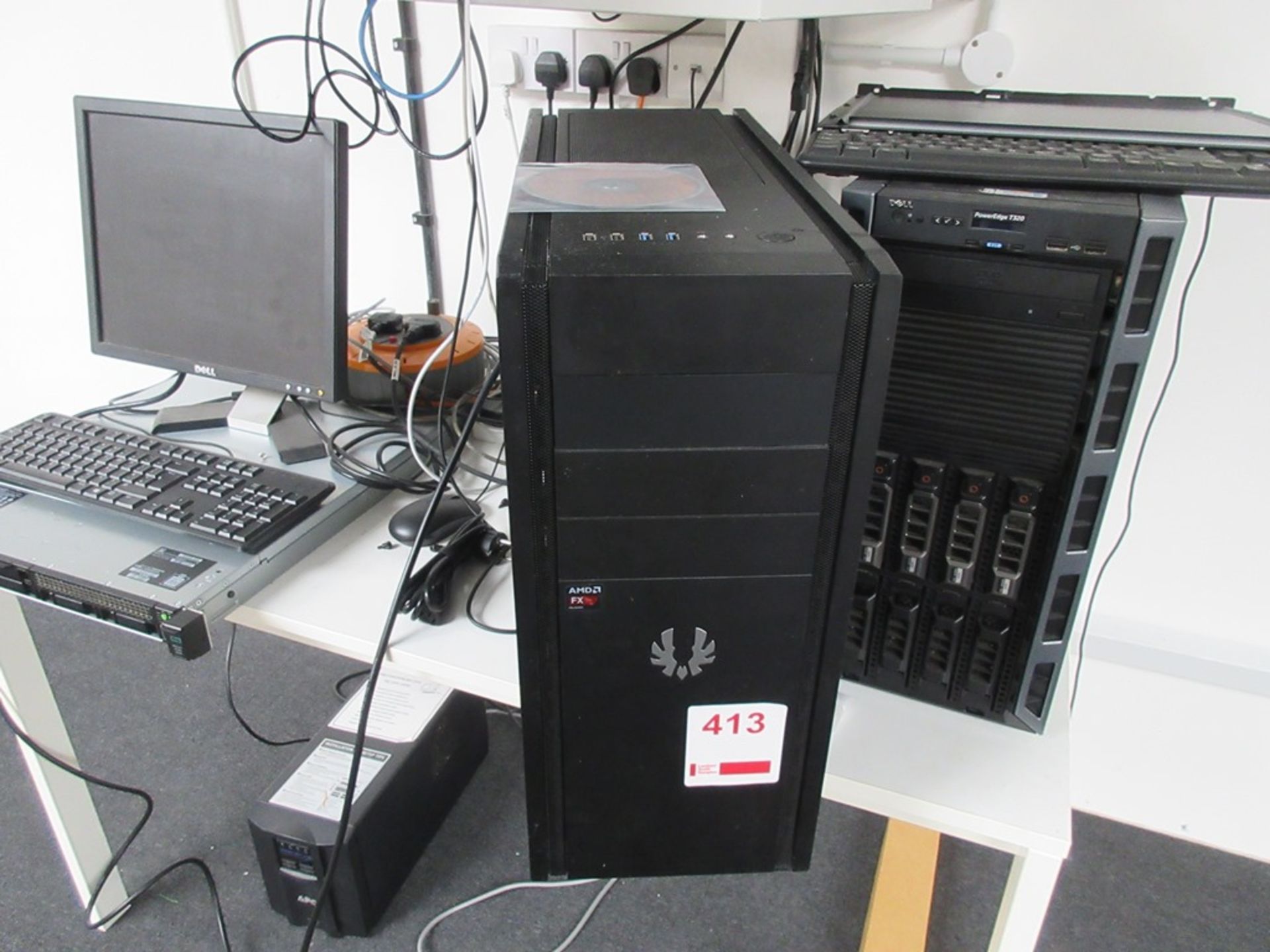 Server system comprising of Dell Power Edge T320, AMD FX, HP Proliant DL360 Genlo hard drives, APC