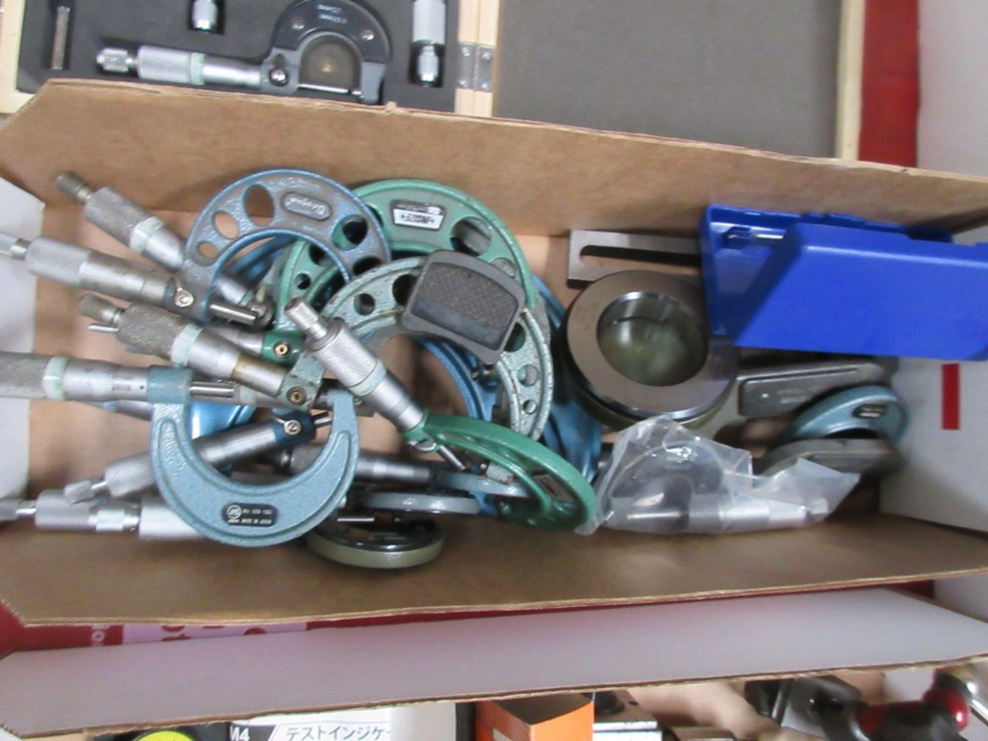 Quantity of assorted outside micrometers etc.