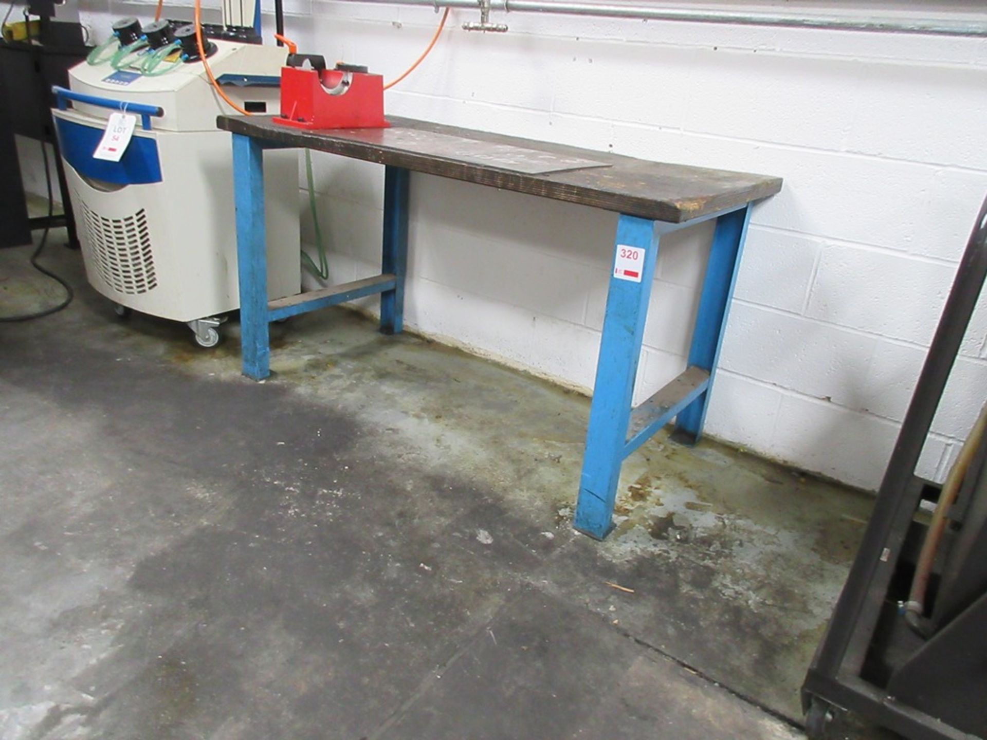 Metal frame workbench, 1.5m x 750mm