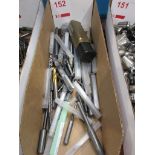 Box of assorted drill bits & collets