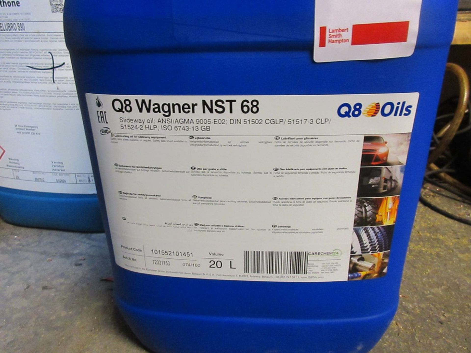 Wagner Q8OIK NST 68 Slideway oil, 2 x 20 litre - Image 2 of 3