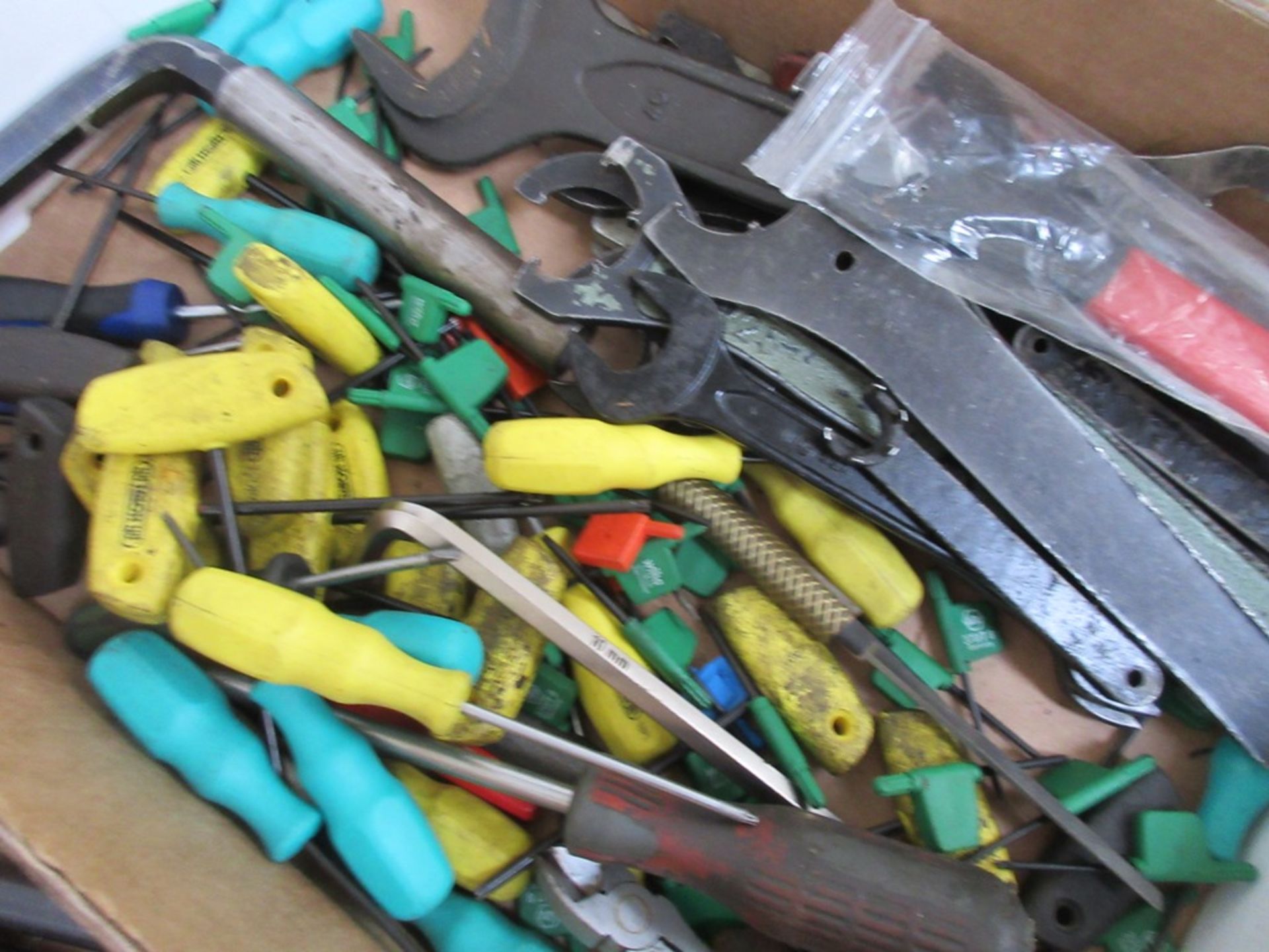 Assorted hand tools including hex keys, spanners, screwdriver etc. - Image 2 of 3