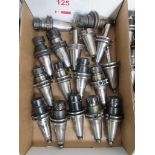 Box of assorted tool holders