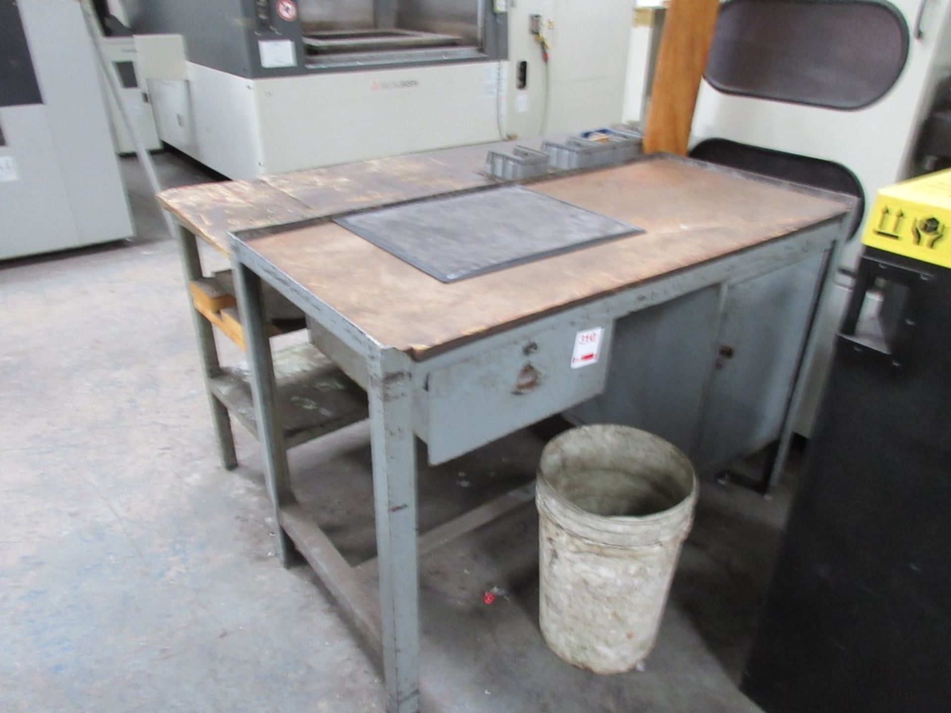 Metal frame workbench