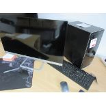 Dell Inspiron Computer system with 2 HP flat screen montiors, 2 keyboard, 2 mice