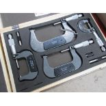 Set of 4 outside micrometers