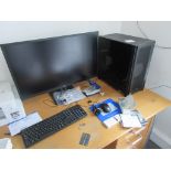 Un-named computer system with Noc flat screen monitor, keyboard, mouse, and Brother MFC-J4340DW pr