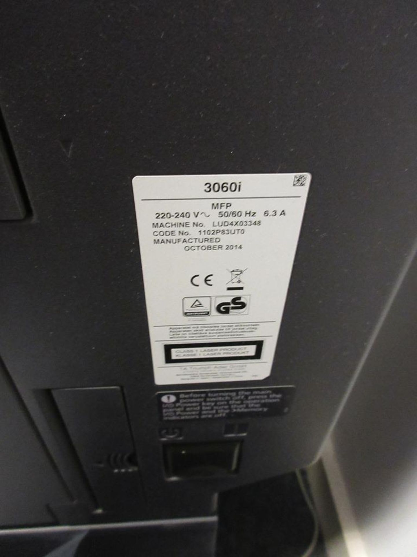 Utax 3060i Photocopier - Image 2 of 3