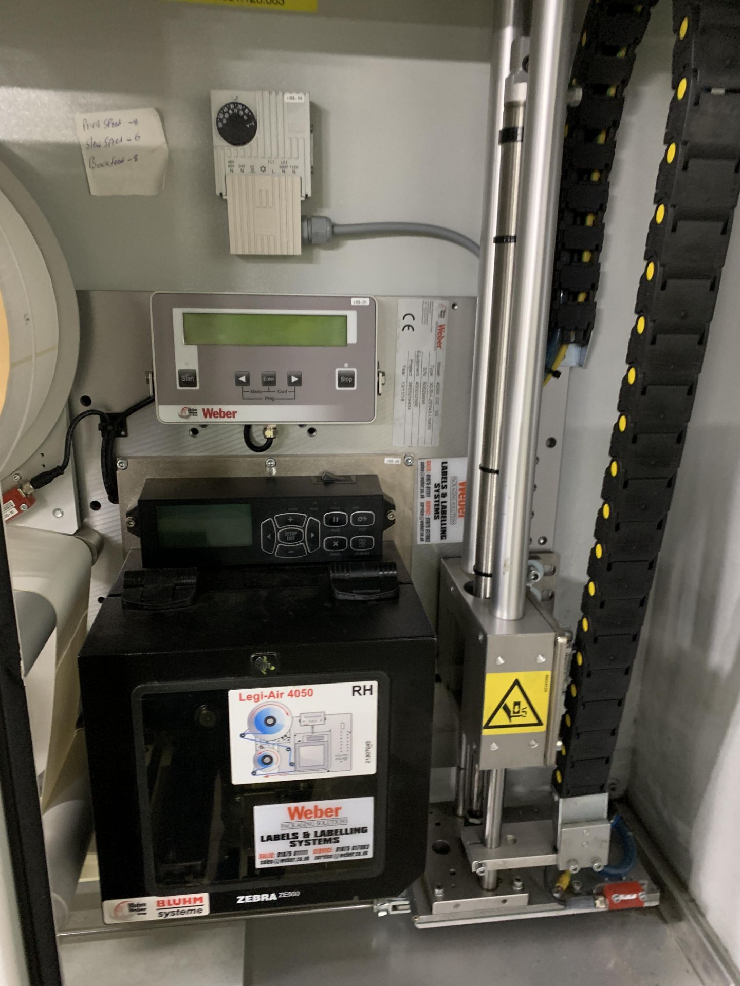 Weber 4050i CC shipping labelling section (2018) - Image 2 of 3