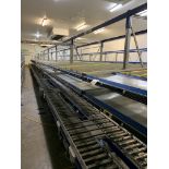 Eleven bays of 2.7m gravity flow racking