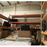2 Bays of adjustable boltless pallet racking, approx 2.4m w x 5m h (excludes contents)