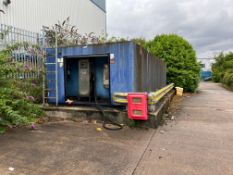 Terence Baker Bunded diesel tank, with Hytek Alpha FC10 code operated pumping system