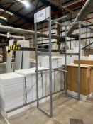 9 x Various fabricated single sided metal racks