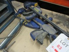 Four Irwin quick release clamps