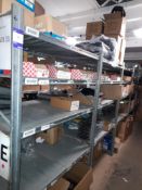 10 x Bays of Metal Shelving, located to Mezzanine (Approx. 1225W x 2000H x 800D) (Contents not