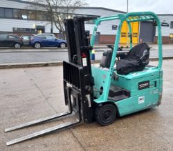 Warehouse Equipment to include Mitsubishi Electric Forklift Truck and Pallet Racking