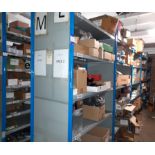 10 x Bays of Metal Shelving, located to Mezzanine (Approx. 1225W x 2445H x 640D) (Contents not