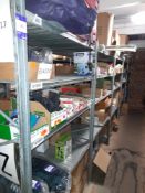 10 x Bays of Metal Shelving, located to Mezzanine (Approx. 1225W x 2000H x 800D) (Contents not