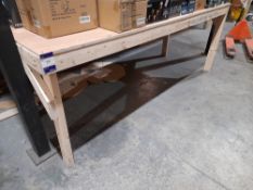 2 x Timber Fabricated Packing Benches (Approx. 2445 x 900)