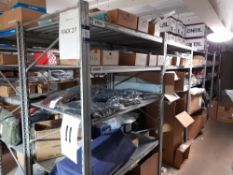 10 x Bays of Metal Shelving, located to Mezzanine (Approx. 1225W x 2000H x 800D) (Contents not