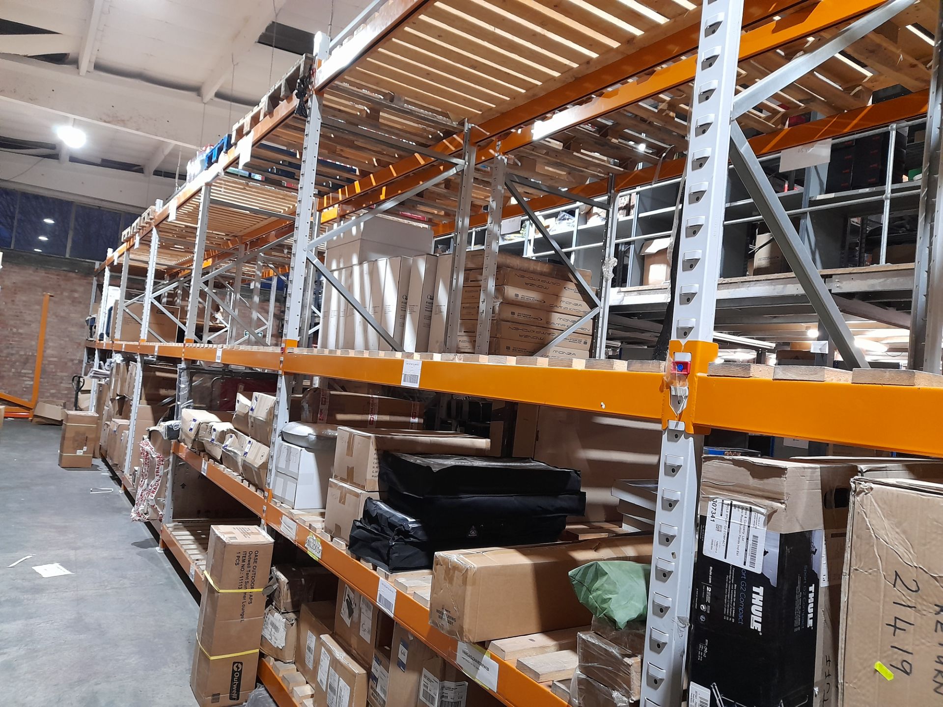 8 x Bays of Pallet Racking, comprising 9 x Apex UK 8 Uprights (Approx. 3600 x 1100) and 54 x - Image 2 of 2