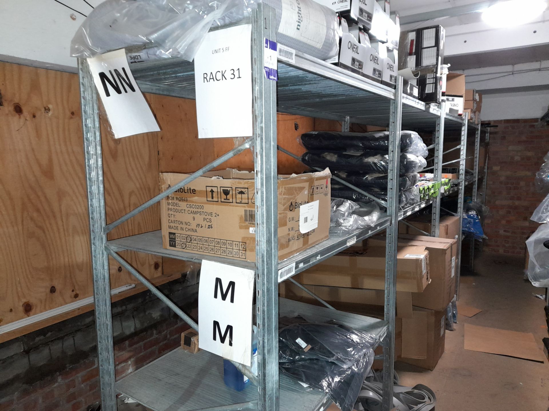 5 x Bays of Metal Shelving, located to Mezzanine (Approx. 1225W x 2000H x 800D) (Contents not