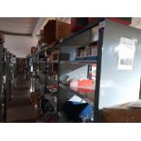 19 x Bays of Metal Shelving, located to Mezzanine (Approx. 1030W x 2050H x 640D) (Contents not