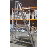 Chase 10 Tread Mobile Aluminium Warehouse Steps