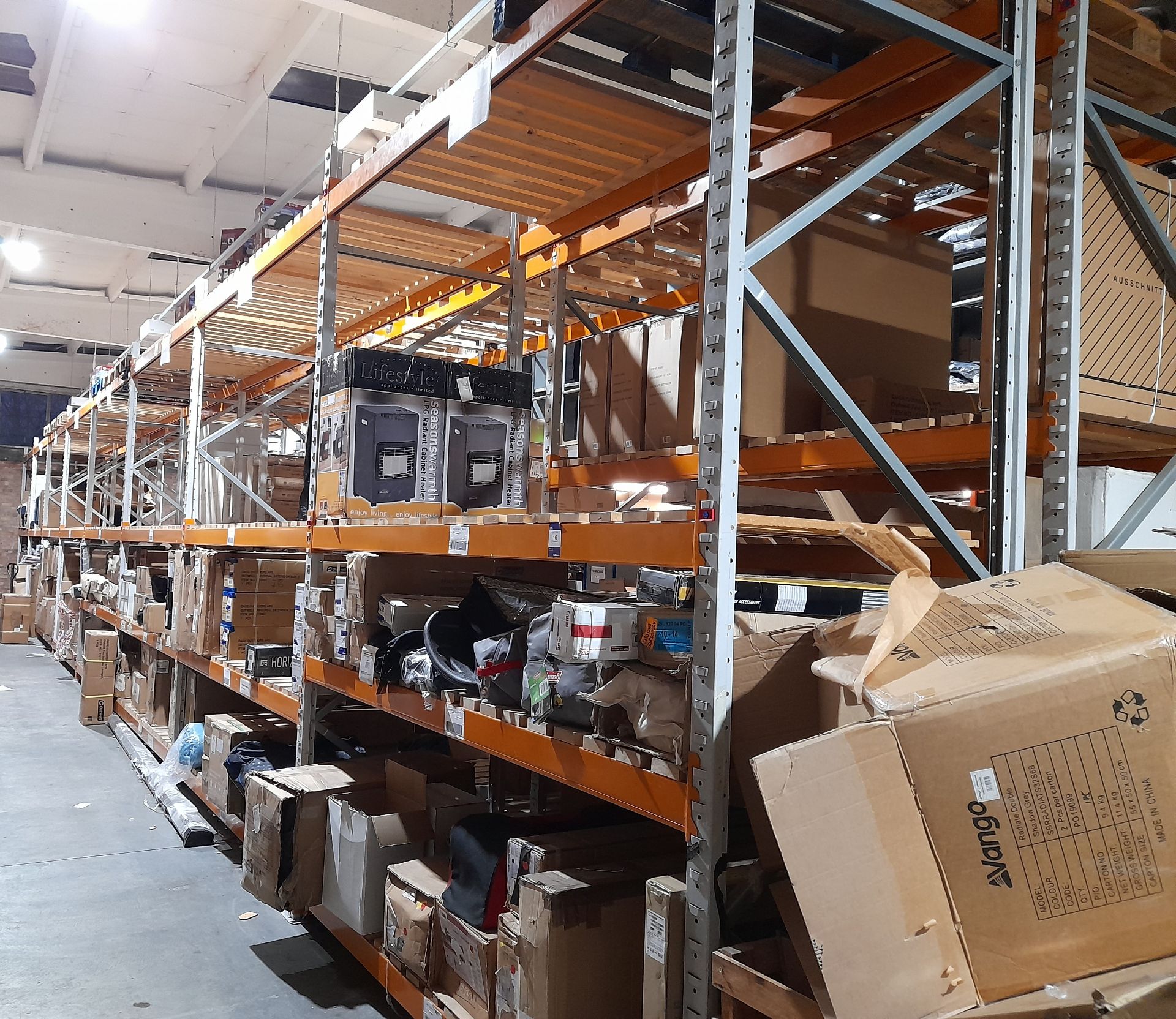 8 x Bays of Pallet Racking, comprising 9 x Apex UK 8 Uprights (Approx. 3600 x 1100) and 54 x