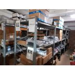 5 x Bays of Metal Shelving, located to Mezzanine (Approx. 1225W x 2000H x 800D) (Contents not