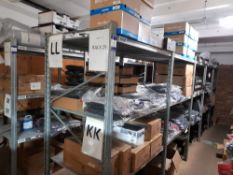 5 x Bays of Metal Shelving, located to Mezzanine (Approx. 1225W x 2000H x 800D) (Contents not