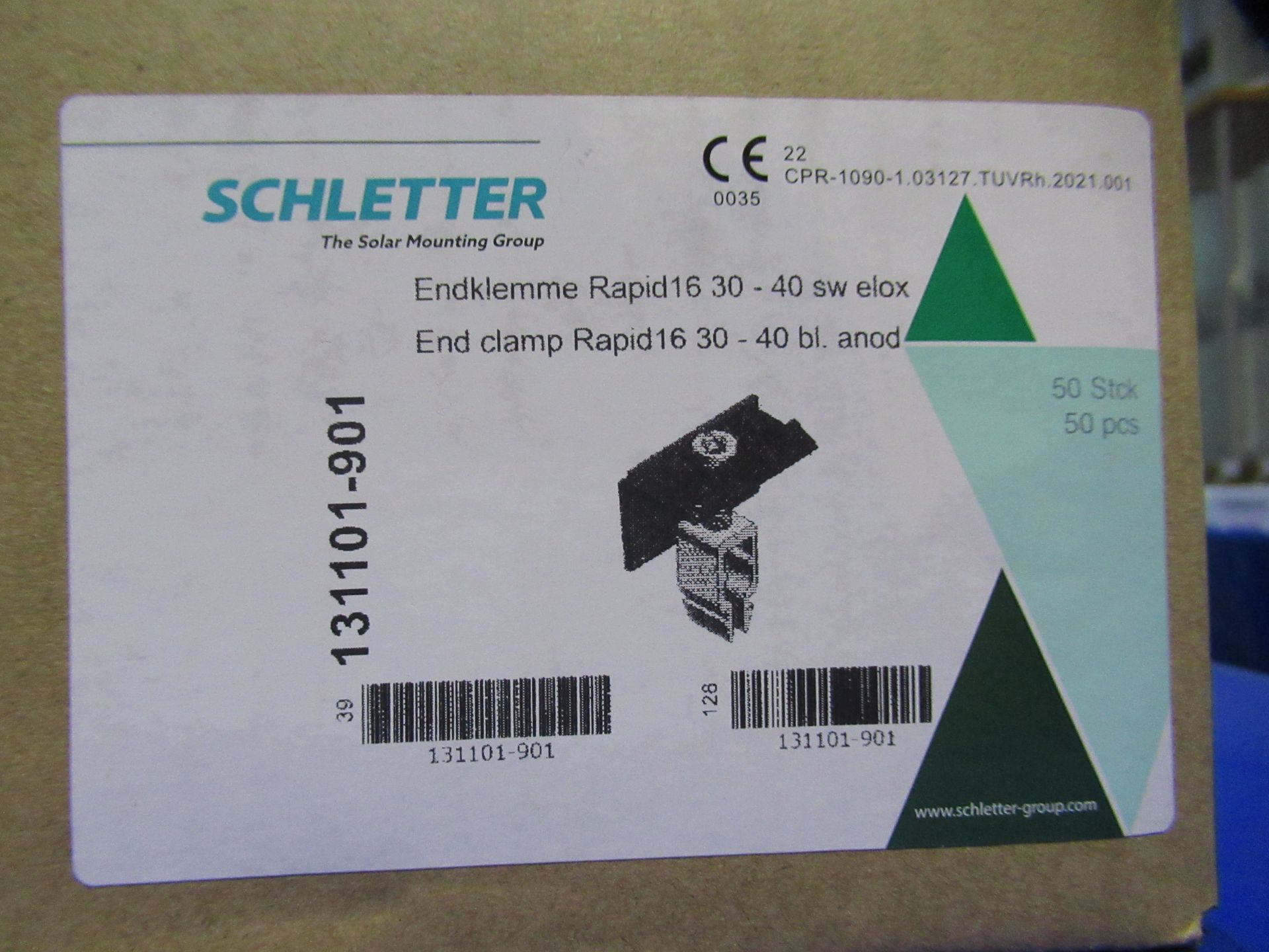 150 x Schletter Black End Clamps (Boxed & Unused) - Image 3 of 3