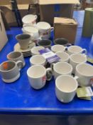 A Qty of Unboxed Cups & Saucers and Mugs (1 box)
