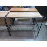 Wire Framed Mason Basket Table