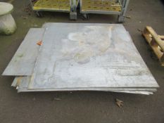 Qty of Galvanised Metal Sheets