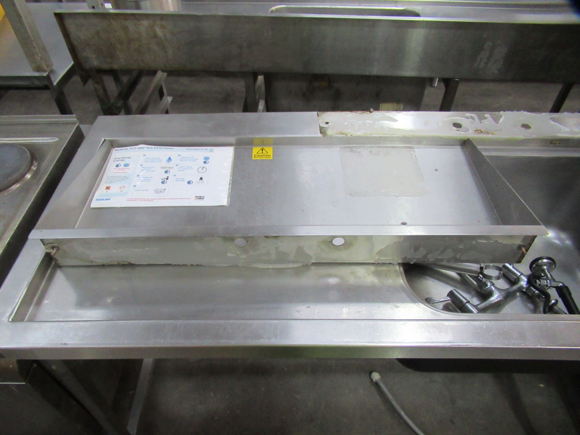 Lamber Newscan NSP1500 Commercial Dishwasher and Cleaning Station Tables. - Image 3 of 9