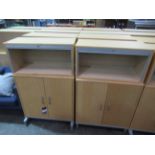 4x Two Door Office Cabinets with 4x Separate Tambour Cabinets