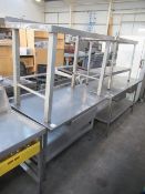 2x Commercial Catering Prep Tables