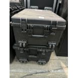 2x Large Plastic Flight Cases