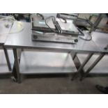 Stainless Steel Two Tier Prep Table